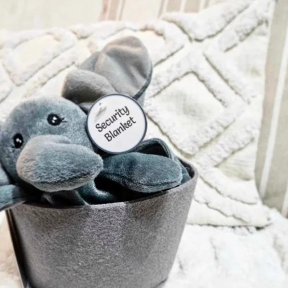 Sammy & Lou Elephant 3 Piece Plush Gift Set Bucket,Gray - Picture 4 of 6